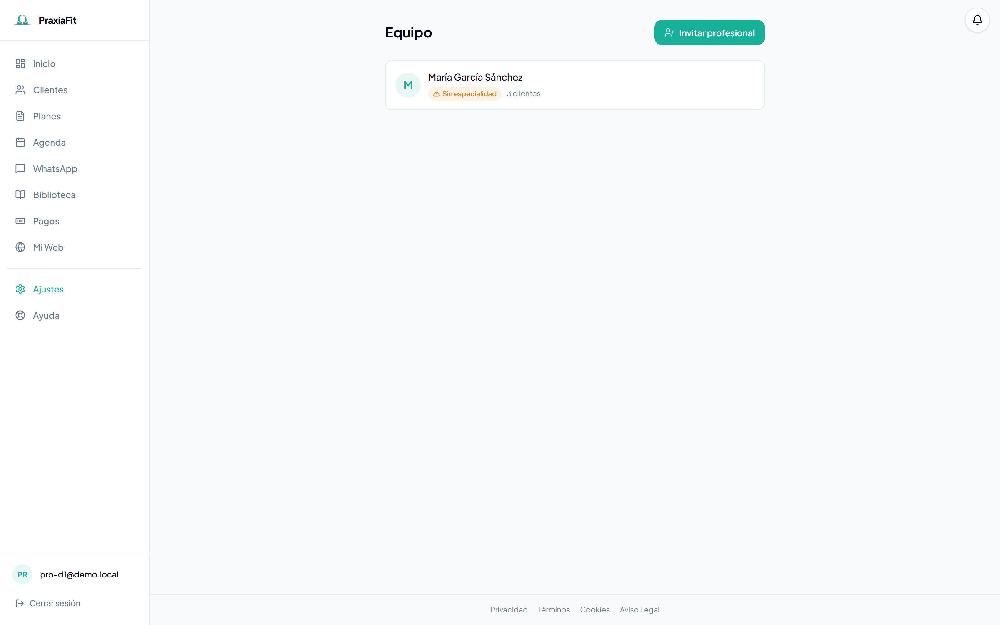 Gestión del equipo de la organización
